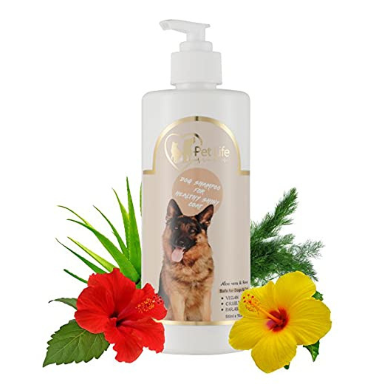 Pet Life Pure Organic Dog Shampoo for Healthy Shiny Coat for Dogs & Puppy Nourishing Hair, Healthy Coat & Shiny Body Wash – for All Dogs Breeds (500 ML)